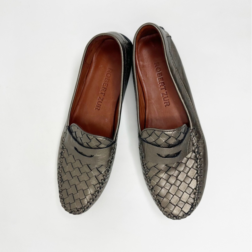 Robert Zur Petra Driving Shoe Penny Loafer 8.5 Braided